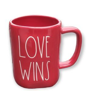 Rae Dunn By Magenta LOVE WINS Red Tea / Coffee Mug